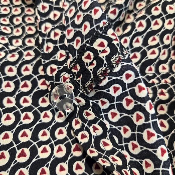 NWT Love, Bonito Geometric Print Wrap Dress Midi Size 2 - Picture 6 of 10